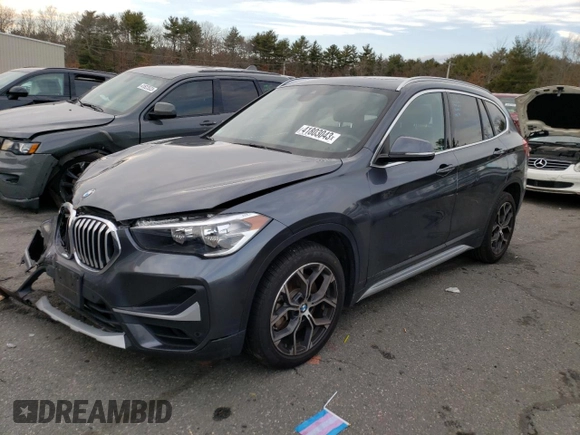 2021 BMW X1 xDrive28i with VIN WBXJG9C0XM5T03671, listed as a Copart auction lot 41803043 with 31,097 mi miles. Bid and sale history available at carsss.com. Image 1.
