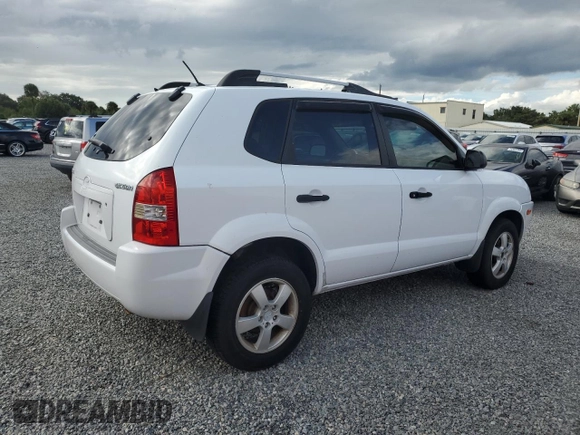 2007 Hyundai Tucson GLS with VIN KM8JM12B17U647826, listed as a Copart auction lot 74586934 with 0 mi miles and Salvage Title. Bid and sale history available at carsss.com. Image 3.