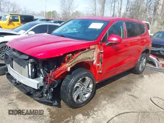 2021 Hyundai Santa Fe SE with VIN 5NMS1DAJ9MH351192, listed as a IAAI auction lot 41712920 with 54,284 mi miles. Bid and sale history available at carsss.com. Image 2.