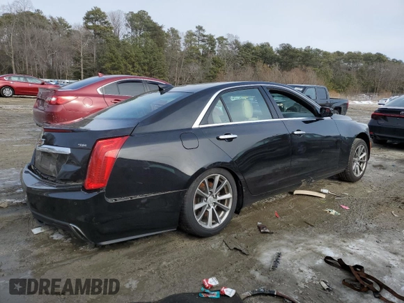 2017 Cadillac CTS Luxury RWD with VIN 1G6AR5SS5H0145930, listed as a Copart auction lot 88626675 with 95,244 mi miles and Salvage Title. Bid and sale history available at DreamBid. Image 3.