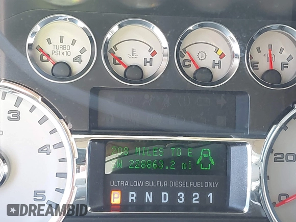 2010 Ford Super Duty F-250 SRW XL with VIN 1FTSW2BR8AEB13729, listed as a IAAI auction lot 40970768 with 228,863 mi miles. Bid and sale history available at carsss.com. Image 7.