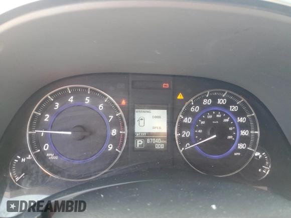 2016 Infiniti QX70 with VIN JN8CS1MWXGM400456, listed as a Copart auction lot 61276945 with 87,040 mi miles and Clean title. Bid and sale history available at DreamBid. Image 9.