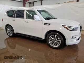 2018 Infiniti QX80 with VIN JN8AZ2NE8J9195292, listed as a Copart auction lot 61045735 with 92,567 mi miles and Clean title. Bid and sale history available at DreamBid. Image 4.