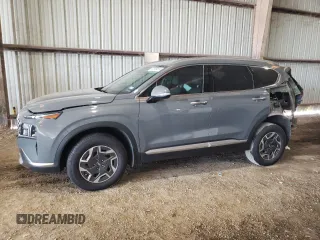 2023 Hyundai Santa Fe Hybrid Blue with VIN 5NMS2DA12PH020892, listed as a Copart auction lot 65989974 with 14,942 mi miles and Salvage Title. Bid and sale history available at carsss.com. Image 1.