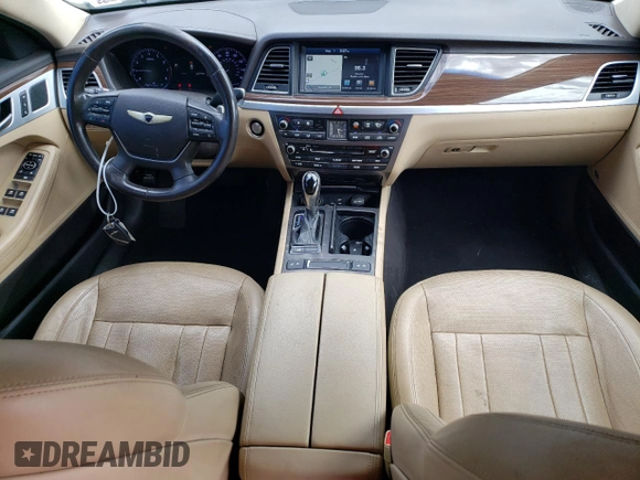2015 Hyundai Genesis 3.8L with VIN KMHGN4JE6FU052540, listed as a Copart auction lot 65623874 with 237,718 mi miles and Salvage Title. Bid and sale history available at carsss.com. Image 8.