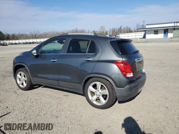 2016 Chevrolet Trax LTZ with VIN 3GNCJRSB2GL257355, listed as a Copart auction lot 89156525 with 81,010 mi miles and Salvage Title. Bid and sale history available at carsss.com. Image 2.