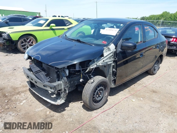 2020 Mitsubishi Mirage ES z VIN ML32F3FJ0LHF11387, wystawiony jako IAAI lot #42209174 z przebiegiem 105 229 mil mil oraz . Historia ofert i sprzedaży dostępna na DreamBid. Obrazek 2.