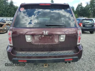 2008 Honda Pilot EX-L with VIN 5FNYF18578B022405, listed as a Copart auction lot 63423355 with 156,723 mi miles and Salvage title. Bid and sale history available at DreamBid. Image 6.