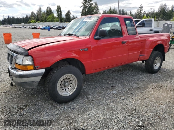 2000 Ford Ranger XL with VIN 1FTZR15V4YPB50851, listed as a Copart auction lot 57812945 with 99,290 mi miles and Salvage title. Bid and sale history available at DreamBid. Image 1.