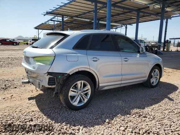 2018 Audi Q3 Premium with VIN WA1ECCFS0JR004256, listed as a Copart auction lot 56906885 with 66,581 mi miles and Salvage title. Bid and sale history available at DreamBid. Image 3.