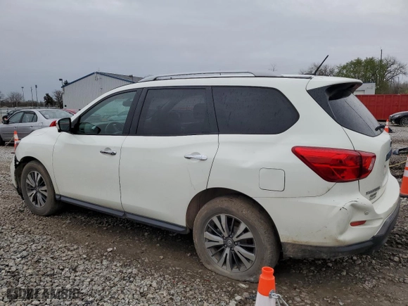 2017 Nissan Pathfinder S with VIN 5N1DR2MM1HC674583, listed as a Copart auction lot 51873795 with 128,539 mi miles and Clean Title. Bid and sale history available at carsss.com. Image 2.