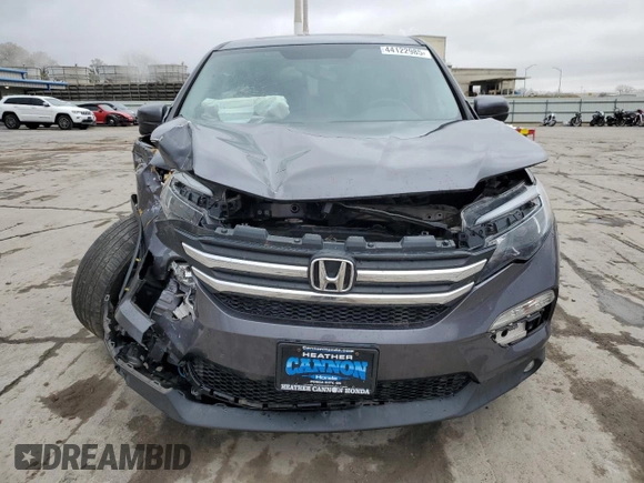 2018 Honda Pilot EX-L with VIN 5FNYF6H57JB017756, listed as a Copart auction lot 44122985 with 78,170 mi miles and Salvage Title. Bid and sale history available at carsss.com. Image 5.