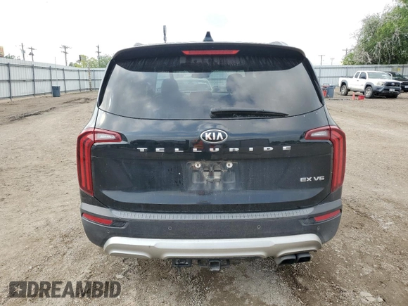 2020 Kia Telluride EX with VIN 5XYP34HC1LG047435, listed as a Copart auction lot 54211185 with Not provided miles and Salvage title. Bid and sale history available at DreamBid. Image 6.