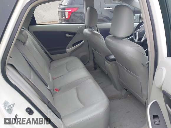 2011 Toyota Prius I with VIN JTDKN3DU4B0320191, listed as a IAAI auction lot 42001220 with 195,180 mi miles. Bid and sale history available at carsss.com. Image 8.