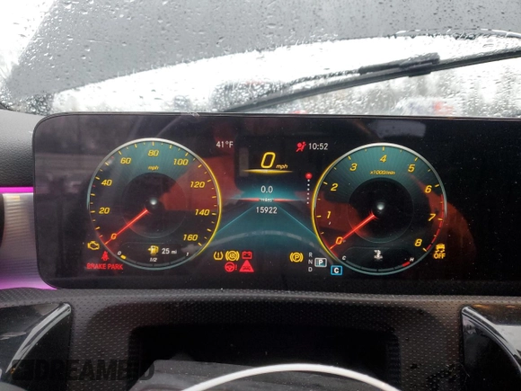 2022 Mercedes-Benz A 220 with VIN W1K3G4FB1NJ367943, listed as a Copart auction lot 85070424 with 15,922 mi miles and Salvage title. Bid and sale history available at DreamBid. Image 9.