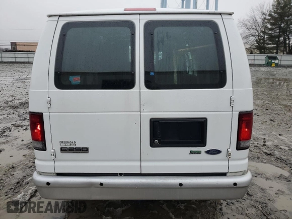 2009 Ford Econoline Cargo with VIN 1FTNE24W19DA36240, listed as a Copart auction lot 43552335 with 150,095 mi miles and Salvage Title. Bid and sale history available at DreamBid. Image 6.