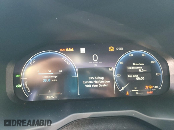 2023 Toyota RAV4 Hybrid XSE with VIN JTME6RFV3PD543597, listed as a Copart auction lot 56715555 with 33,092 mi miles and Salvage title. Bid and sale history available at DreamBid. Image 9.