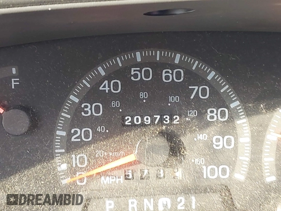 1997 Ford F-150 XL with VIN 1FTDF08W5VKD47103, listed as a IAAI auction lot 41345739 with 209,732 mi miles. Bid and sale history available at carsss.com. Image 15.