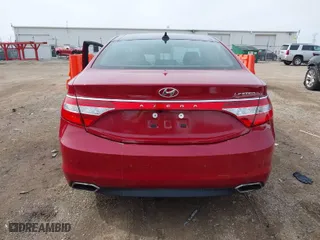 2016 Hyundai Azera Limited with VIN KMHFH4JG9GA555812, listed as a IAAI auction lot 41772140 with 103,027 mi miles. Bid and sale history available at carsss.com. Image 16.