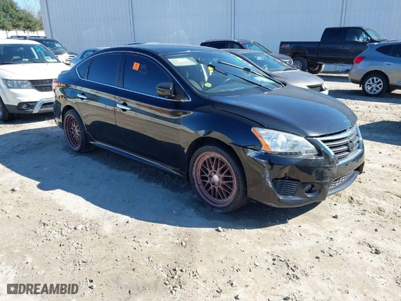 2013 Nissan Sentra SR with VIN 3N1AB7AP5DL731442, listed as a IAAI auction lot 41627604 with 127,648 mi miles. Bid and sale history available at carsss.com. Image 1.