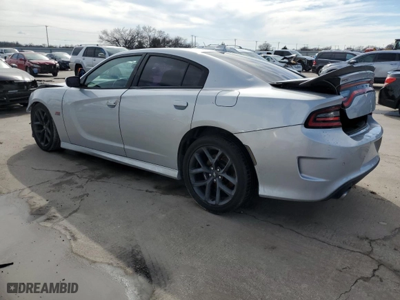 2020 Dodge Charger Scat Pack Widebody with VIN 2C3CDXGJ6LH175883, listed as a Copart auction lot 43431835 with 27,030 mi miles and Salvage Title. Bid and sale history available at carsss.com. Image 2.