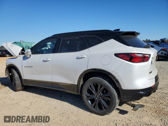 2022 Chevrolet Blazer RS with VIN 3GNKBERS4NS134747, listed as a Copart auction lot 88353445 with Not provided miles and Salvage title. Bid and sale history available at DreamBid. Image 2.