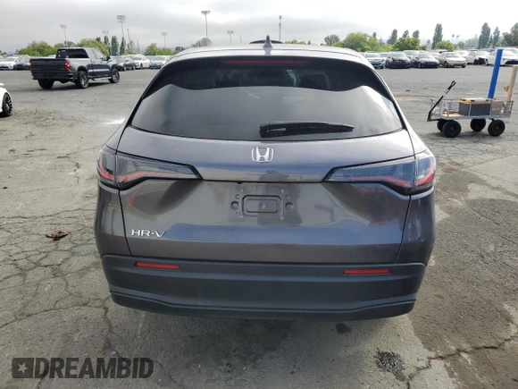 2023 Honda HR-V LX with VIN 3CZRZ2H30PM707849, listed as a Copart auction lot 56337495 with 26,589 mi miles and Salvage title. Bid and sale history available at DreamBid. Image 6.