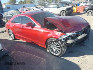 2015 Mercedes-Benz CLS-Class CLS 400 with VIN WDDLJ6HBXFA146319, listed as a IAAI auction lot 40631751 with 41,206 mi miles. Bid and sale history available at carsss.com. Image 1.