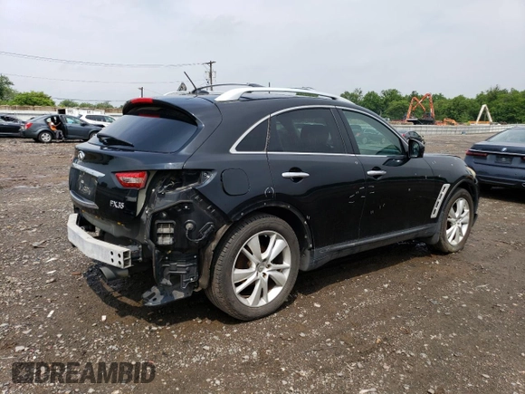 2009 Infiniti FX35 with VIN JNRAS18W59M156067, listed as a Copart auction lot 50407644 with 247,423 mi miles and Salvage Title. Bid and sale history available at carsss.com. Image 3.