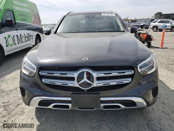 2021 Mercedes-Benz GLC with VIN W1N0G8EB1MF924477, listed as a Copart auction lot 53148125 with 52,288 mi miles and Salvage Title. Bid and sale history available at carsss.com. Image 5.