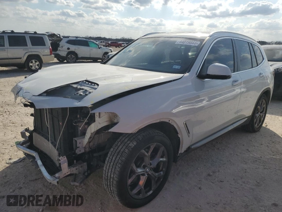 2024 BMW X3 xDrive30i with VIN 5UX53DP08R9T75944, listed as a Copart auction lot 44019865 with 11,777 mi miles and Salvage Title. Bid and sale history available at carsss.com. Image 1.