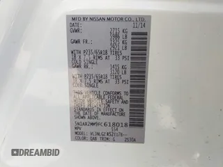 2015 Nissan Pathfinder Platinum with VIN 5N1AR2MM9FC618018, listed as a IAAI auction lot 41969749 with 182,955 mi miles and . Bid and sale history available at DreamBid. Image 9.