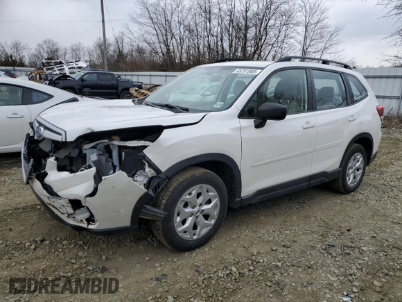 2021 Subaru Forester with VIN JF2SKADCXMH444220, listed as a Copart auction lot 45751985 with 42,700 mi miles and Salvage Title. Bid and sale history available at carsss.com. Image 1.