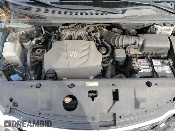 2012 Kia Sedona LX with VIN KNDMG4C76C6445518, listed as a Copart auction lot 44144625 with 109,263 mi miles and Salvage Title. Bid and sale history available at carsss.com. Image 13.