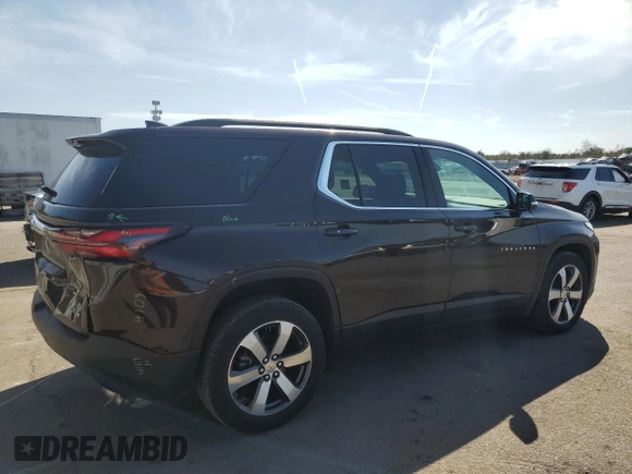 2022 Chevrolet Traverse LT Leather with VIN 1GNEVHKW4NJ110243, listed as a Copart auction lot 46263463 with 15,681 mi miles. Bid and sale history available at carsss.com. Image 3.