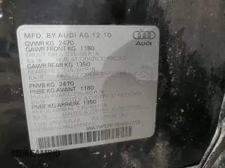 2011 Audi Q5 Premium Plus с VIN WA1VFCFP7BA061718, выставлен на аукционе Copart как лот 42304985 с пробегом 235 388 миль миль и Списание • Salvage title. История ставок и продаж доступна на DreamBid. Изображение 12.