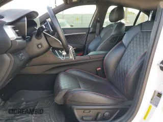 2020 Genesis G70 3.3T with VIN KMTG34LEXLU063223, listed as a Copart auction lot 74316164 with 48,317 mi miles and Salvage Title. Bid and sale history available at carsss.com. Image 7.