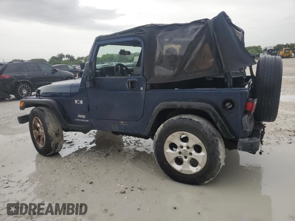 2003 Jeep Wrangler X with VIN 1J4FA39S93P315950, listed as a Copart auction lot 59563295 with Not provided miles and Salvage title. Bid and sale history available at DreamBid. Image 2.