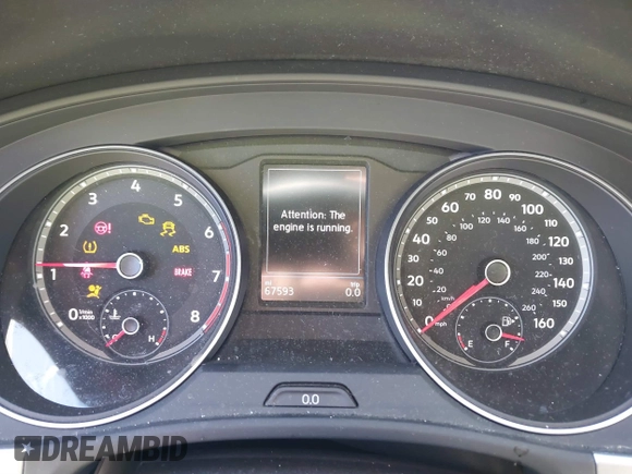 2019 Volkswagen Atlas SE with VIN 1V2DR2CA9KC506188, listed as a IAAI auction lot 41221389 with 67,593 mi miles and . Bid and sale history available at DreamBid. Image 7.