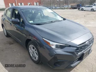 2024 Subaru Impreza with VIN JF1GUABC5R8367397, listed as a IAAI auction lot 41760130 with 6,621 mi miles. Bid and sale history available at carsss.com. Image 1.