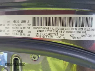 2015 Ram 2500 Tradesman с VIN 3C6UR5CJ4FG577019, выставлен на аукционе IAAI как лот 42362908 с пробегом 103 160 миль миль и . История ставок и продаж доступна на DreamBid. Изображение 9.