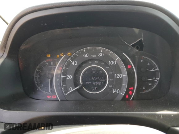 2014 Honda CR-V EX with VIN 2HKRM4H59EH657912, listed as a Copart auction lot 46370465 with 125,460 mi miles and Salvage Title. Bid and sale history available at carsss.com. Image 9.
