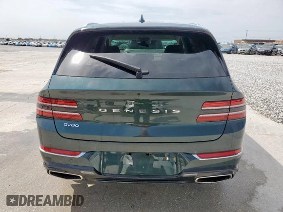 2022 Genesis GV80 with VIN KMUHB4SB8NU093544, listed as a Copart auction lot 52967045 with 14,602 mi miles and Salvage Title. Bid and sale history available at DreamBid. Image 6.