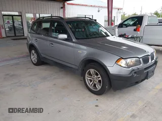 2005 BMW X3 3.0i with VIN WBXPA93495WD18319, listed as a IAAI auction lot 41906633 with 185,090 mi miles. Bid and sale history available at carsss.com. Image 1.