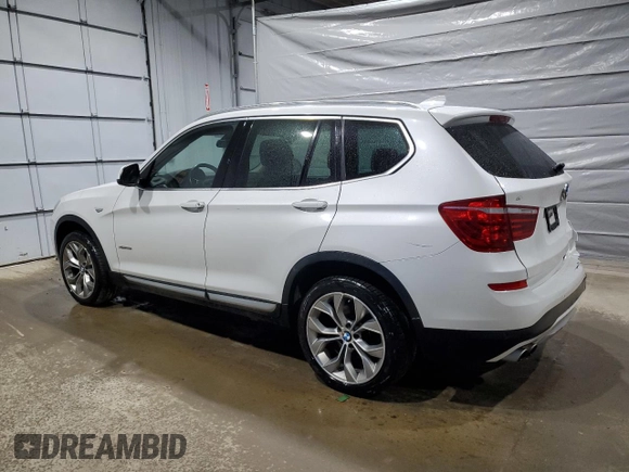 2017 BMW X3 xDrive28i with VIN 5UXWX9C34H0W78776, listed as a Copart auction lot 49159505 with 107,591 mi miles and Salvage Title. Bid and sale history available at DreamBid. Image 2.