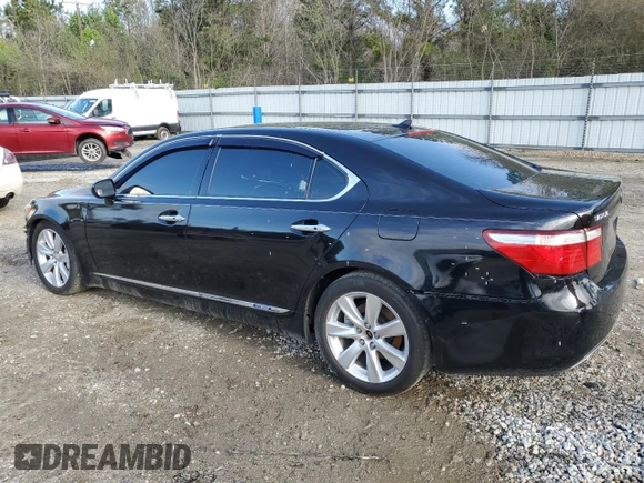 2008 Lexus LS 600h L with VIN JTHDU46F785001846, listed as a Copart auction lot 48389745 with 204,608 mi miles and Salvage title. Bid and sale history available at DreamBid. Image 2.