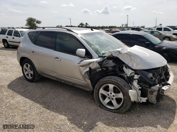 2003 Nissan Murano SL with VIN JN8AZ08T83W100636, listed as a Copart auction lot 72192504 with 0 mi miles and Salvage Title. Bid and sale history available at carsss.com. Image 4.