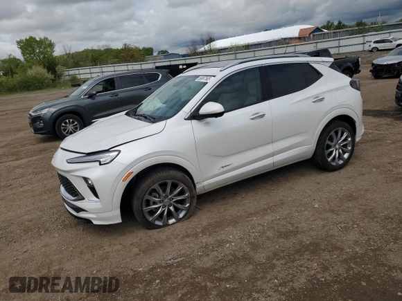 2024 Buick Encore GX Avenir with VIN KL4AMGSL8RB099347, listed as a Copart auction lot 56887555 with 4,234 mi miles and Salvage title. Bid and sale history available at DreamBid. Image 1.