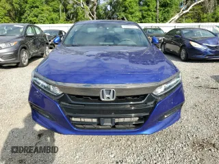 2019 Honda Accord Sedan Sport 1.5T with VIN 1HGCV1F36KA127307, listed as a Copart auction lot 53400675 with 56,091 mi miles and Salvage Title. Bid and sale history available at carsss.com. Image 5.