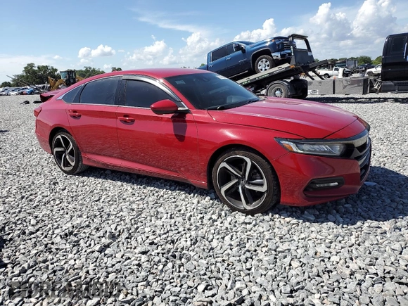 2019 Honda Accord Sedan Sport 1.5T with VIN 1HGCV1F33KA127085, listed as a Copart auction lot 51412665 with 109,165 mi miles and Salvage Title. Bid and sale history available at carsss.com. Image 4.